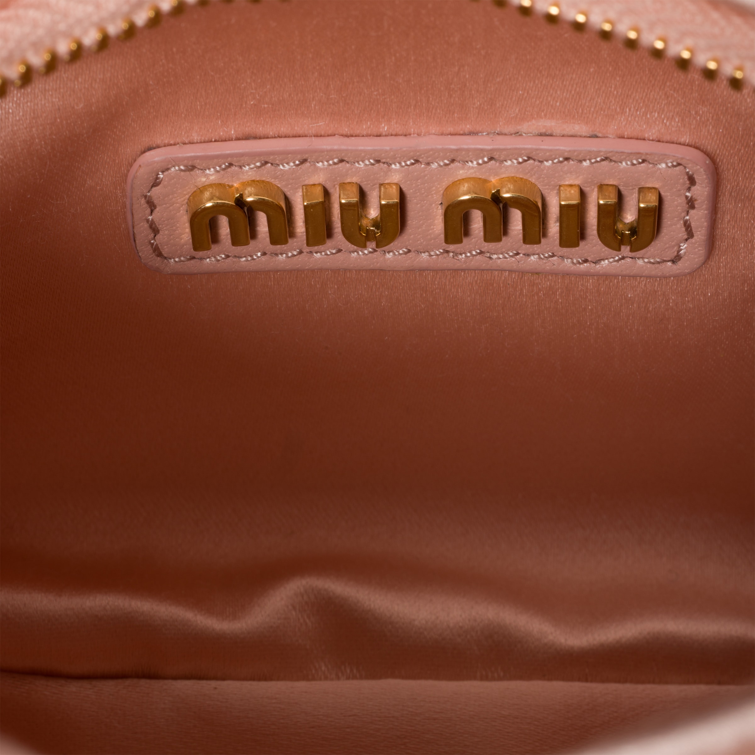 Miu Miu Wander Matelassé Satin Mini-bag