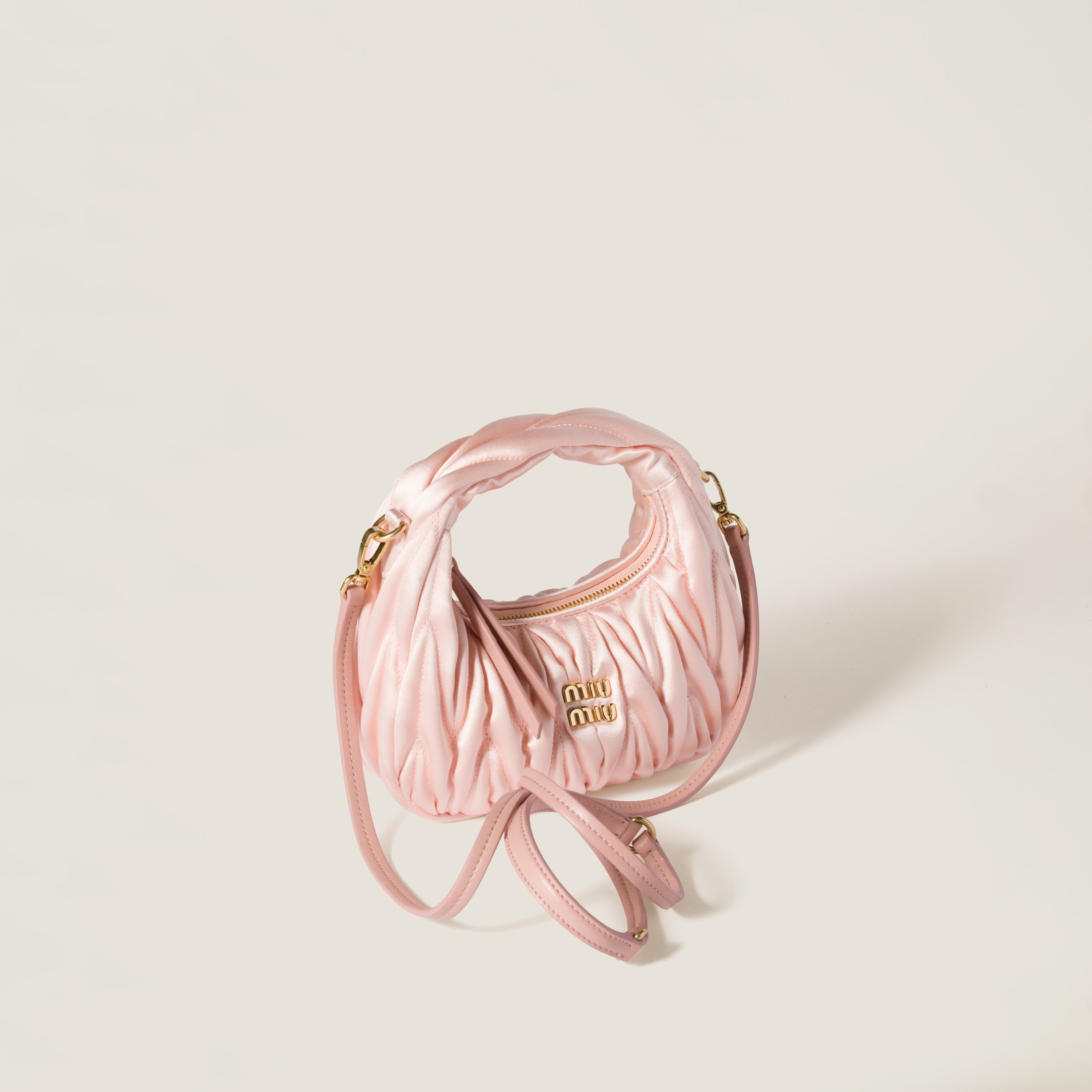 Miu Miu Wander Matelassé Satin Mini-bag