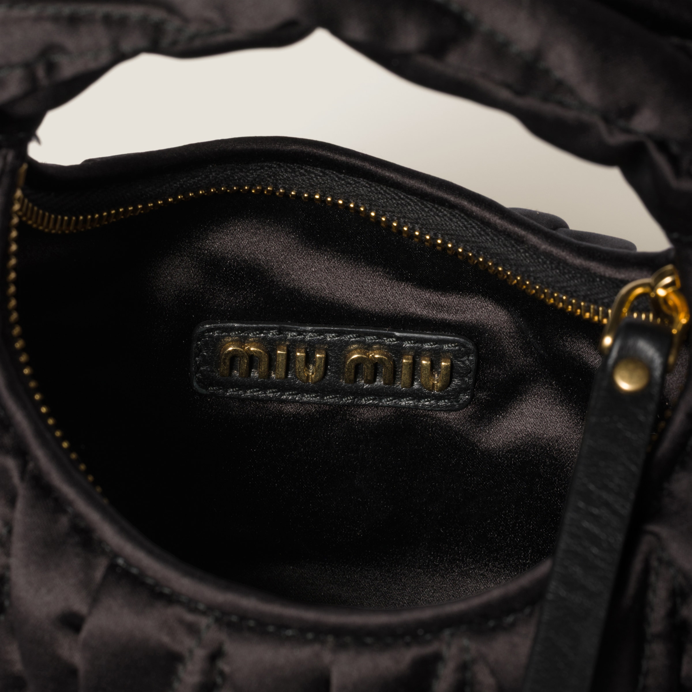 Miu Miu Wander Matelassé Silk Mini-bag