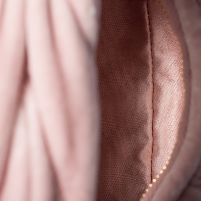 Wander matelassé velvet mini-bag