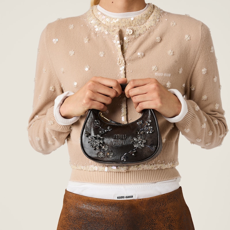 Wander embroidered leather mini-bag