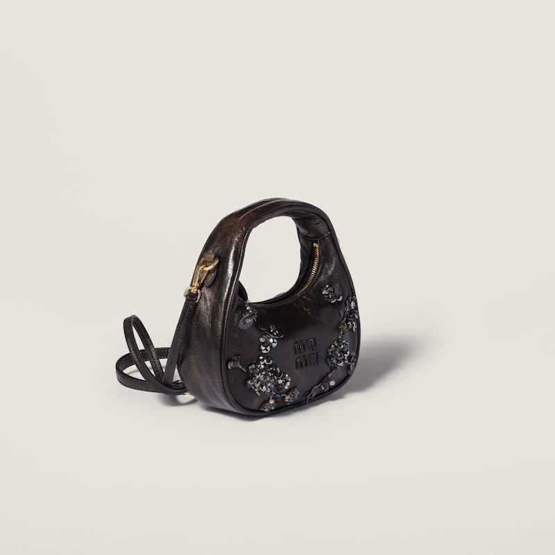 Wander embroidered leather mini-bag