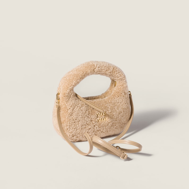 Wander shearling mini-bag
