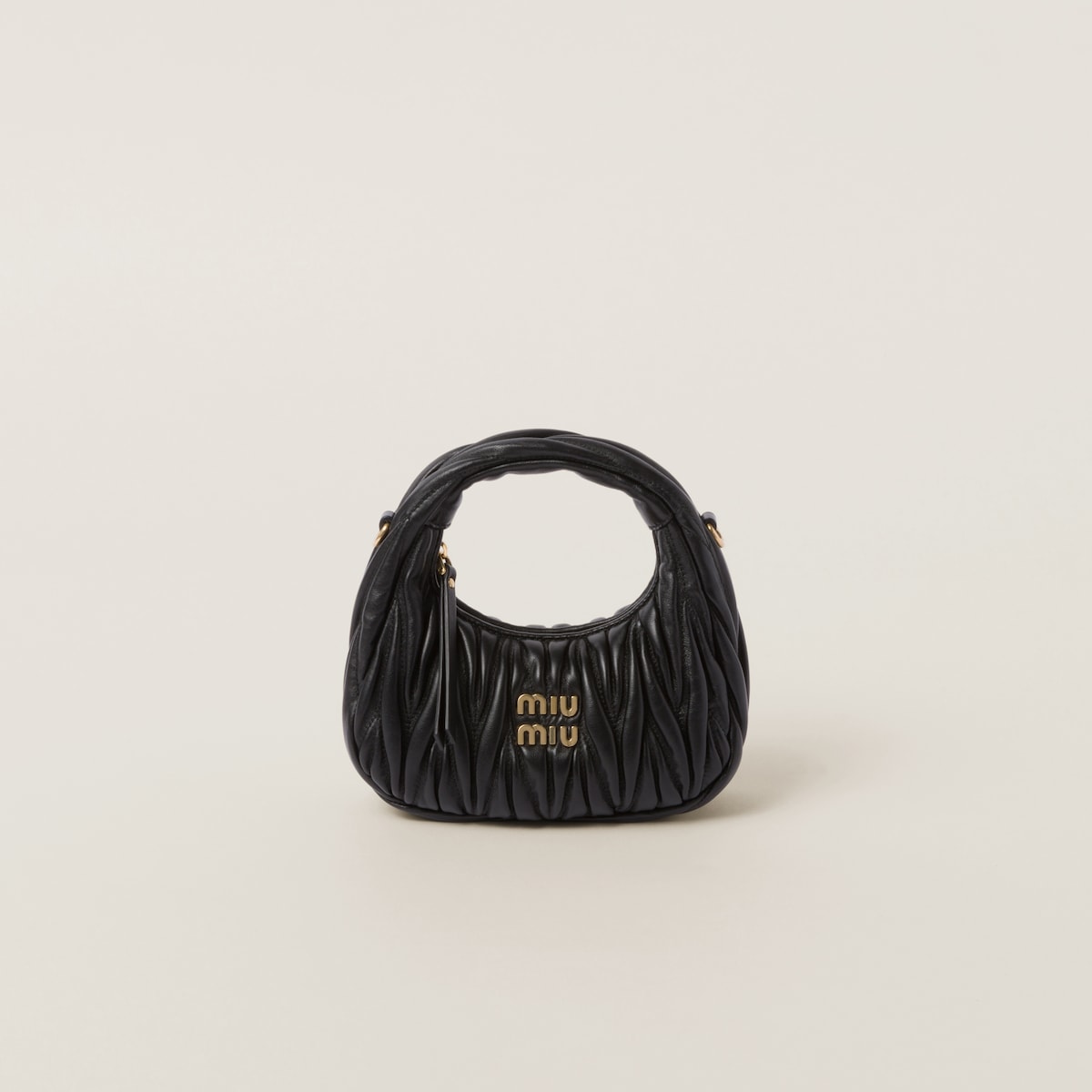 Wander matelasse nappa leather hobo mini-bag