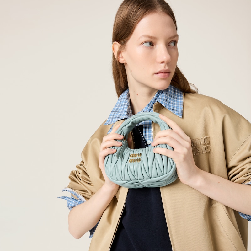 완더 마테라쎄 나파 가죽 호보 미니 백