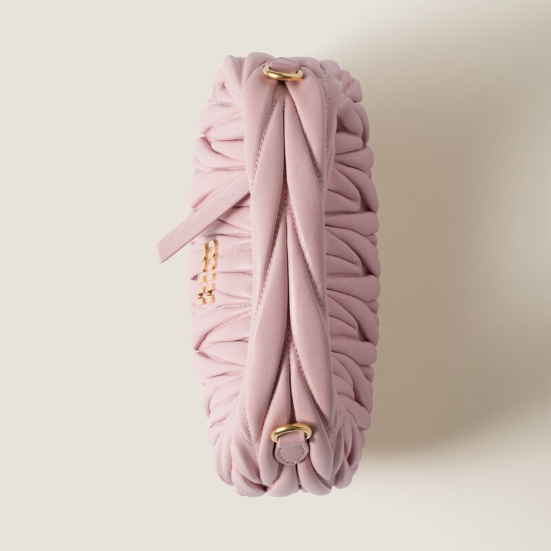 Wander matelassé nappa leather hobo mini-bag