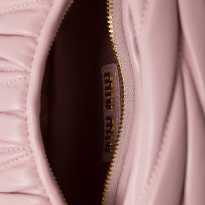 Wander matelassé nappa leather hobo mini-bag