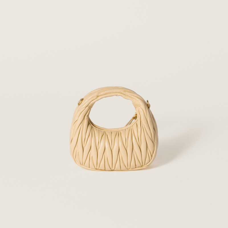 ワンダー マテラッセレザー ホーボーミニバッグ