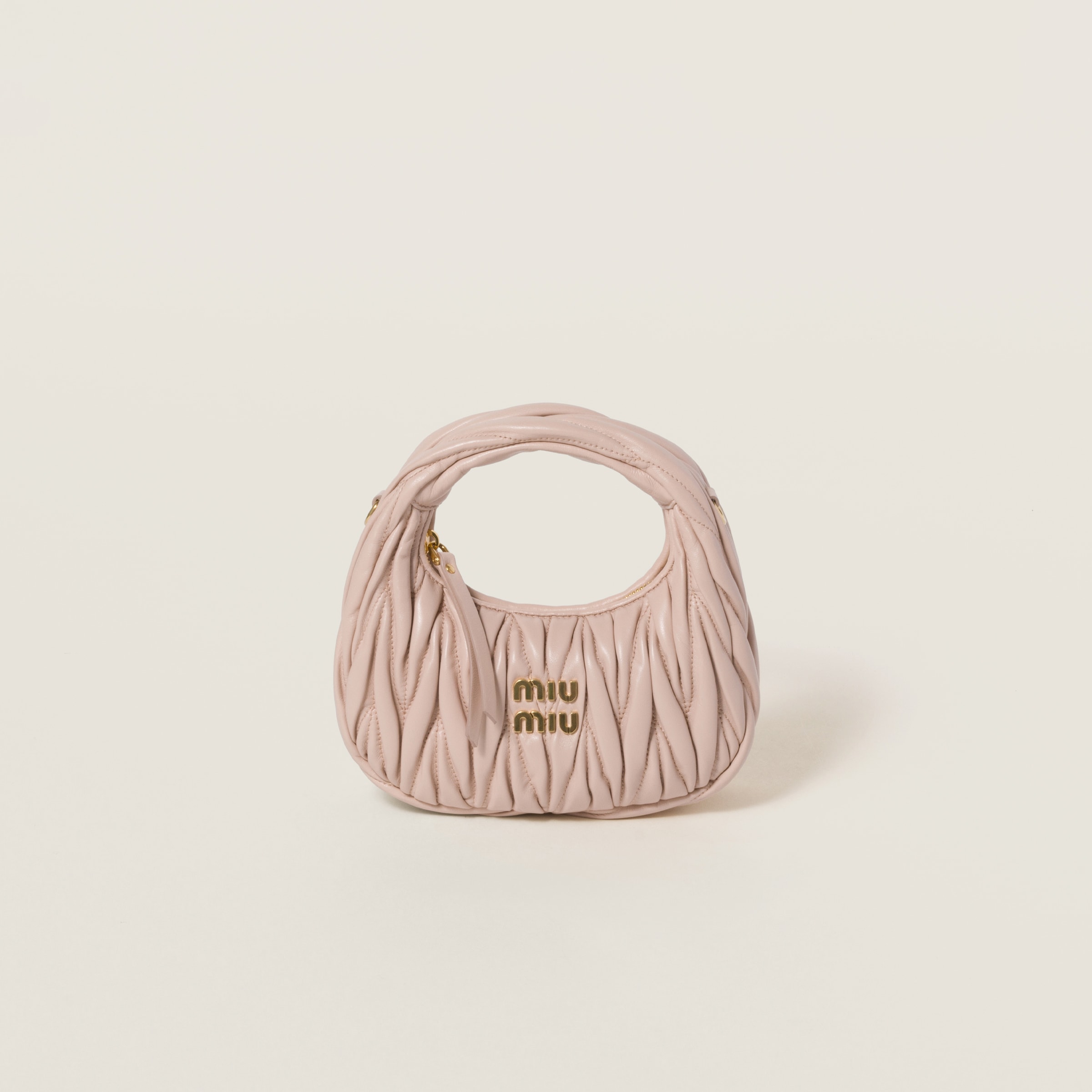 Wander matelassé nappa leather hobo mini-bag - Collection