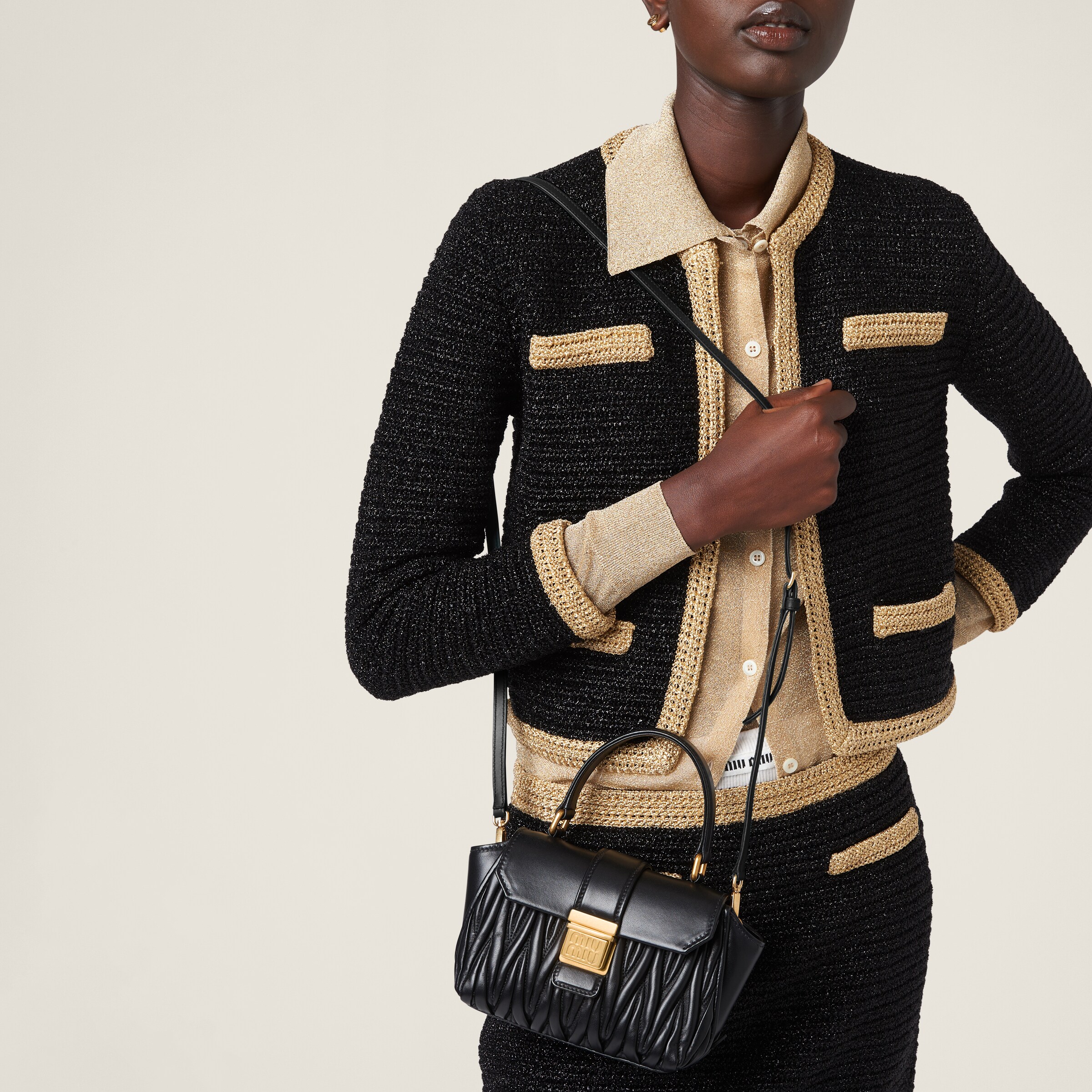 Matelasse miu miu store bag