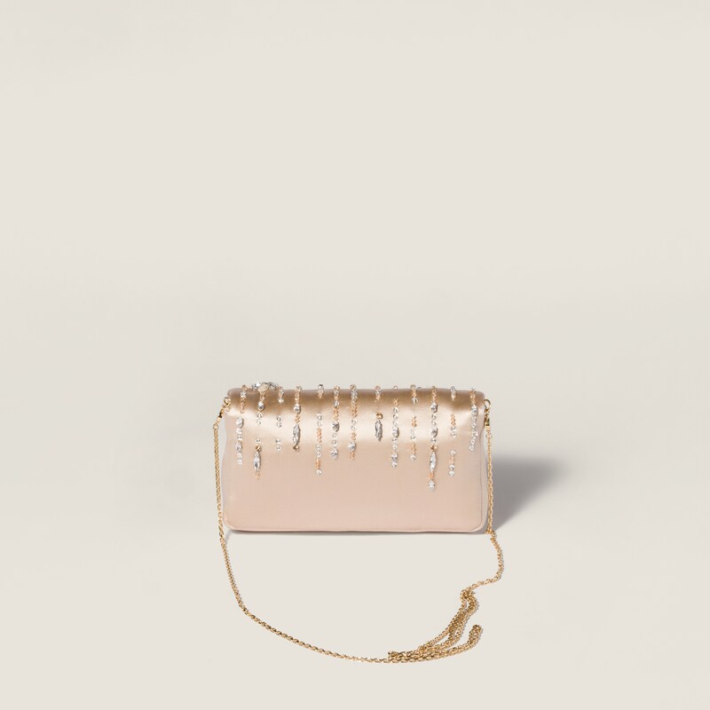 Embroidered nappa leather mini-bag