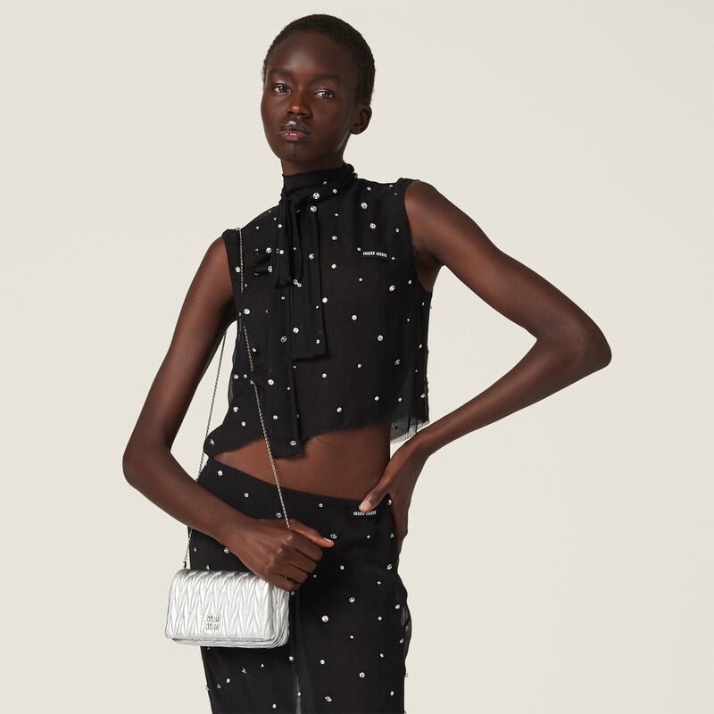 Minibolso de napa Matelassé