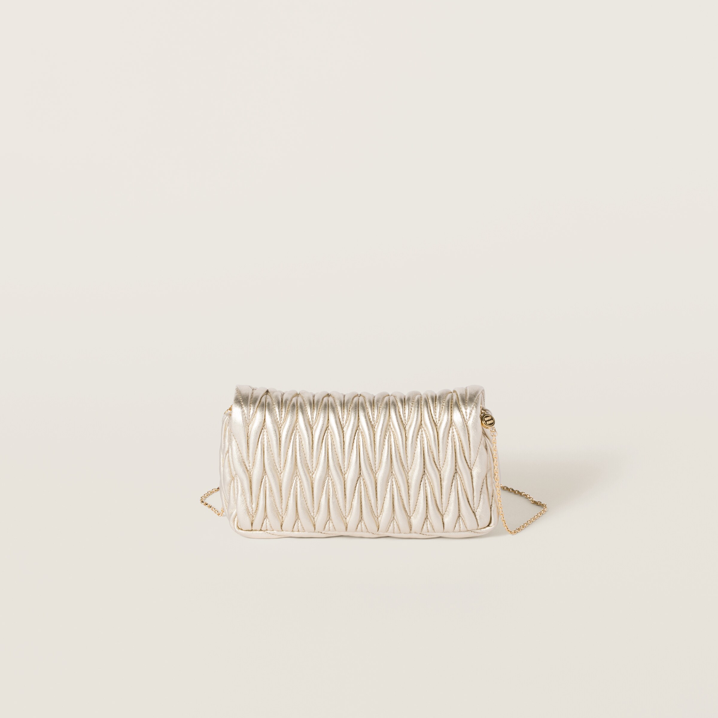 Pyrite Matelassé Nappa Leather Mini-bag | Miu Miu