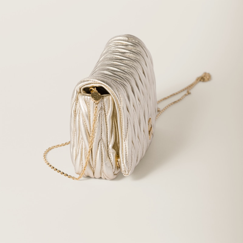 Mini sac en cuir nappa matelassé