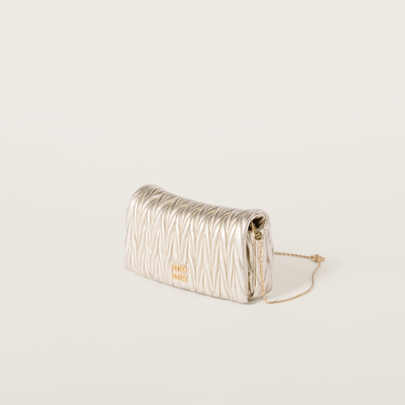 Mini sac en cuir nappa matelassé