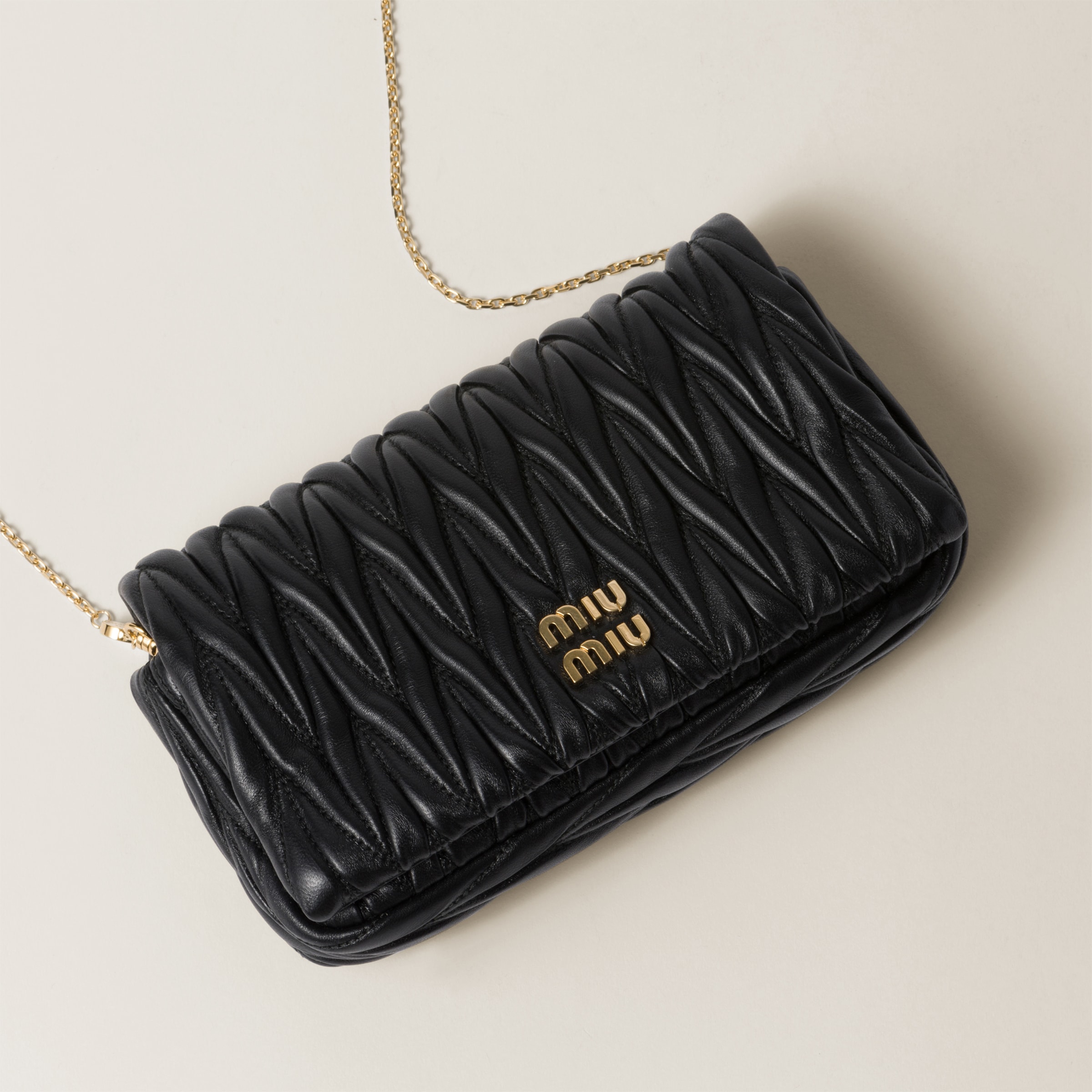 Miu miu matelassé leather mini bag best sale