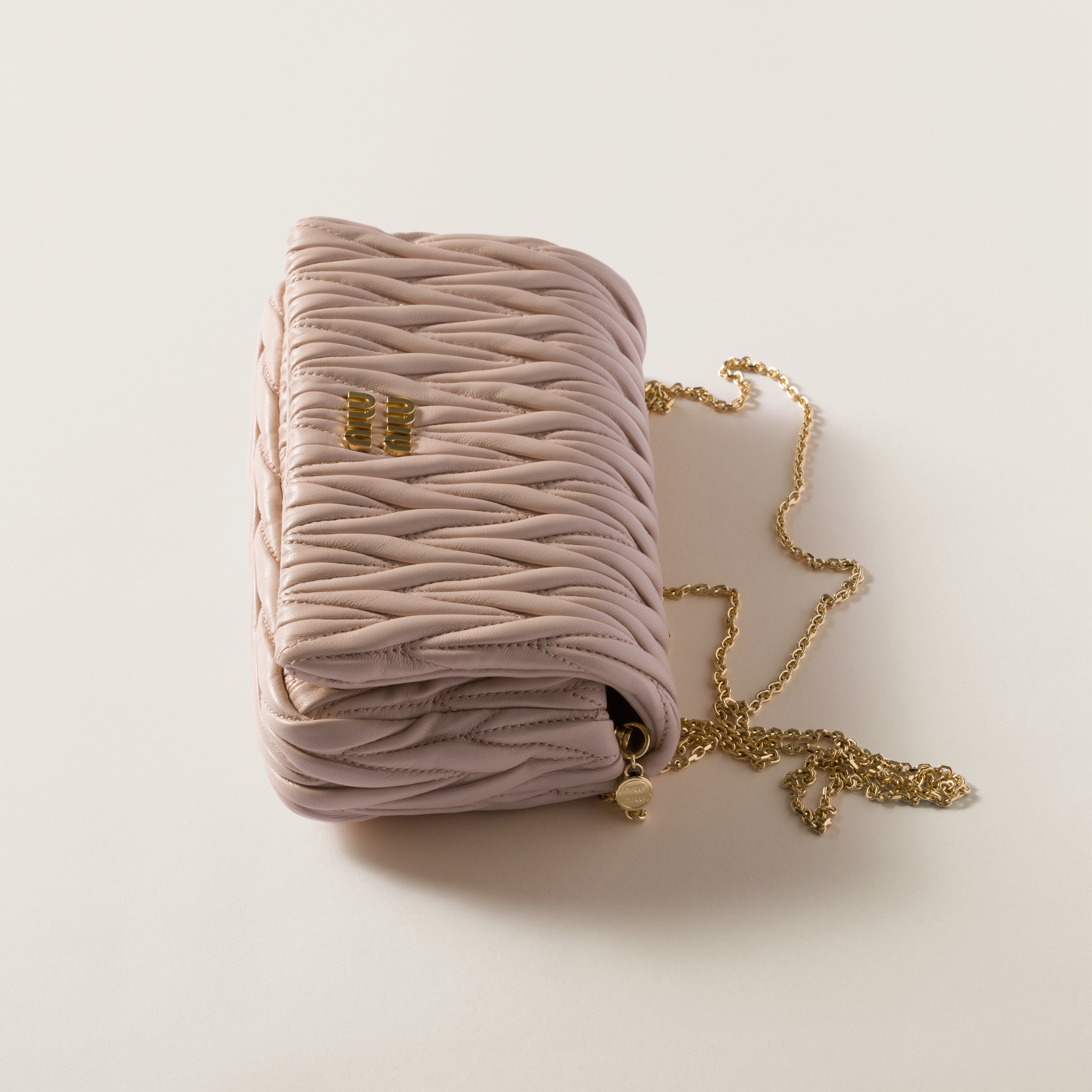 Miu Miu｜ (5BB173 2CRW F0046) Cognac Beau Leather Bag | Miu Miu