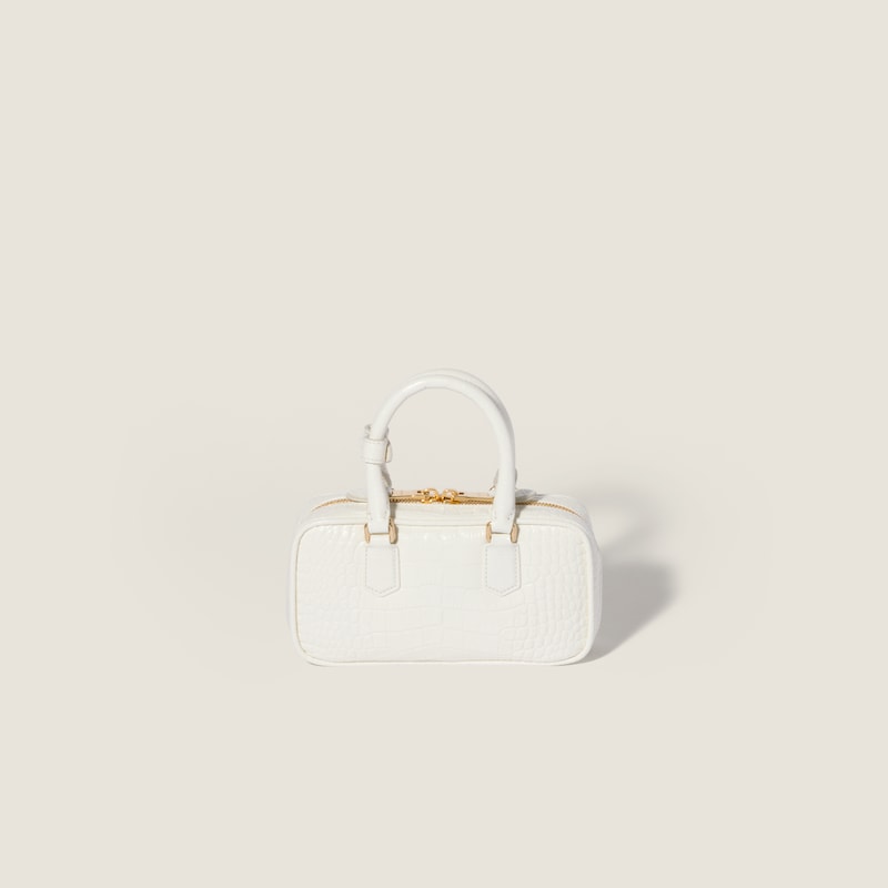 Mini borsa Arcadie in pelle goffrata motivo coccodrillo