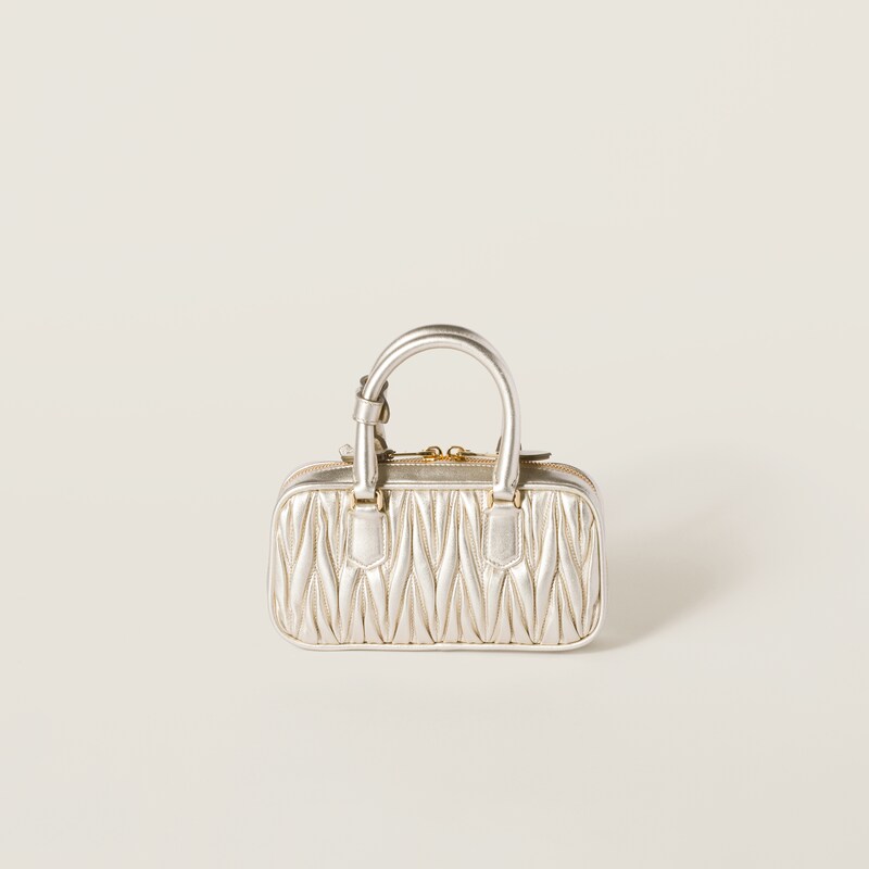 Arcadie matelassé nappa leather mini-bag