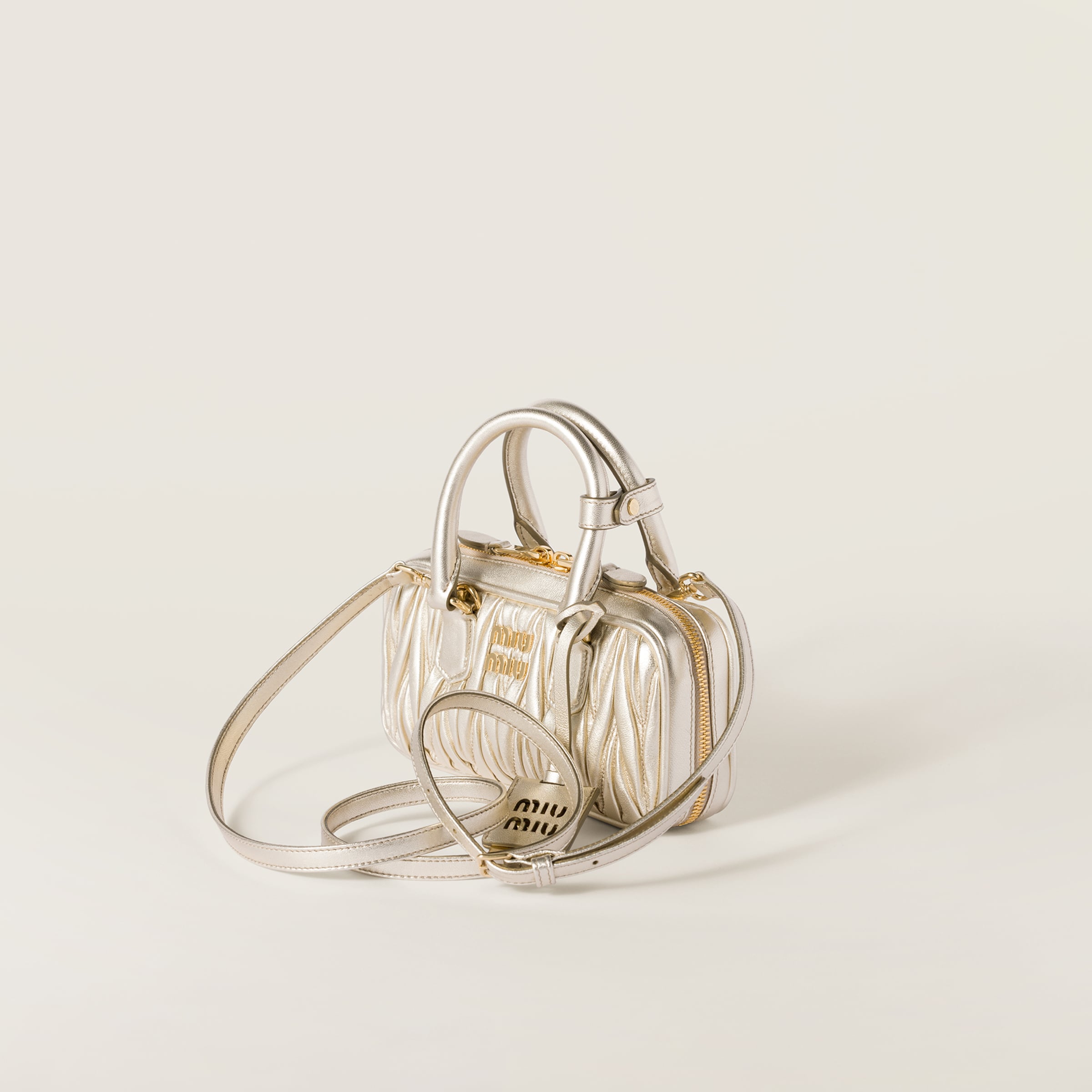 Miu Miu Arcadie Mini Bag In Pyrite