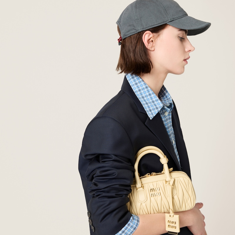 Mini sac Arcadie en cuir nappa matelassé