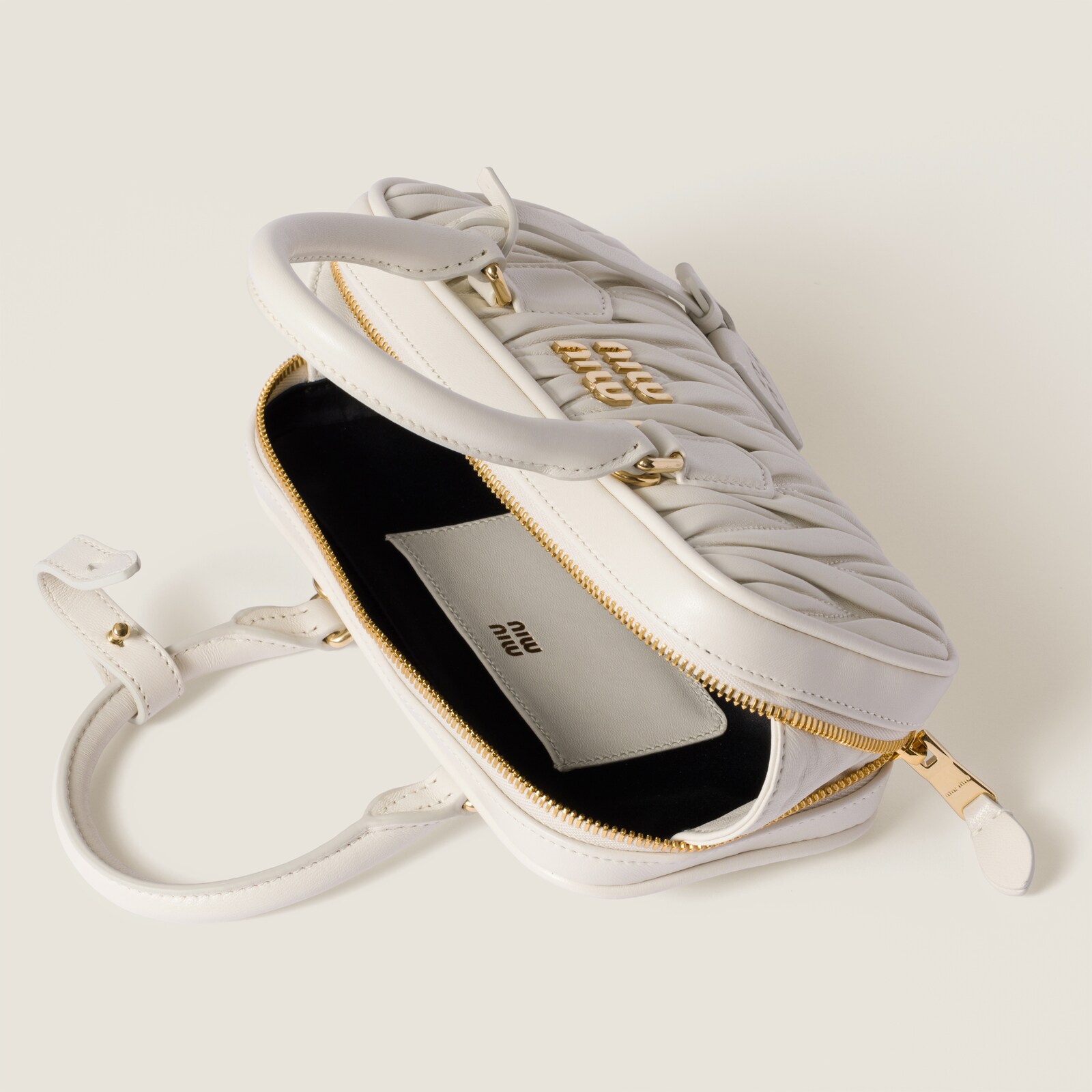 ARCADIE 23 BAG IN WHITE LAMBSKIN main image 1