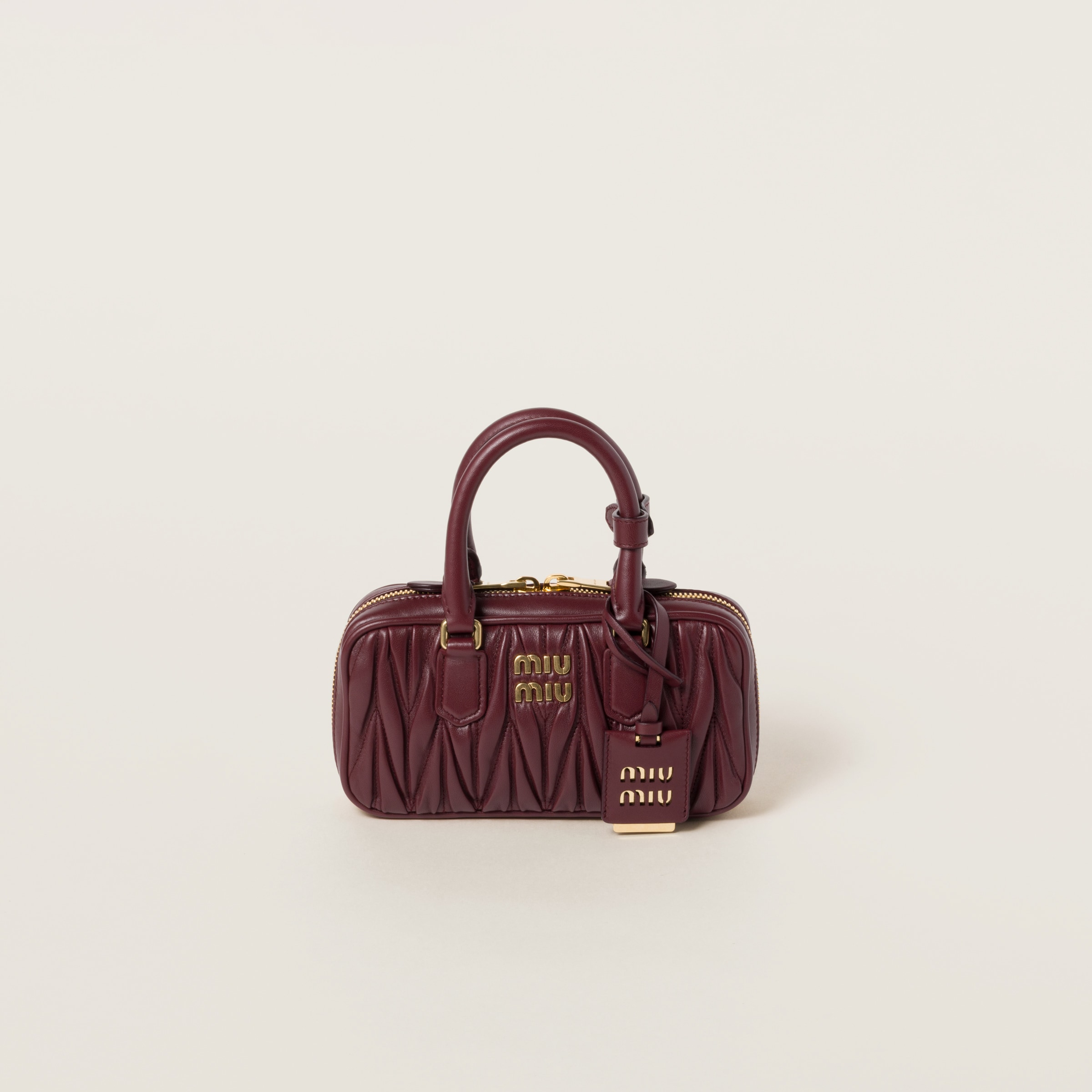 Miu miu matelassé leather mini bag store