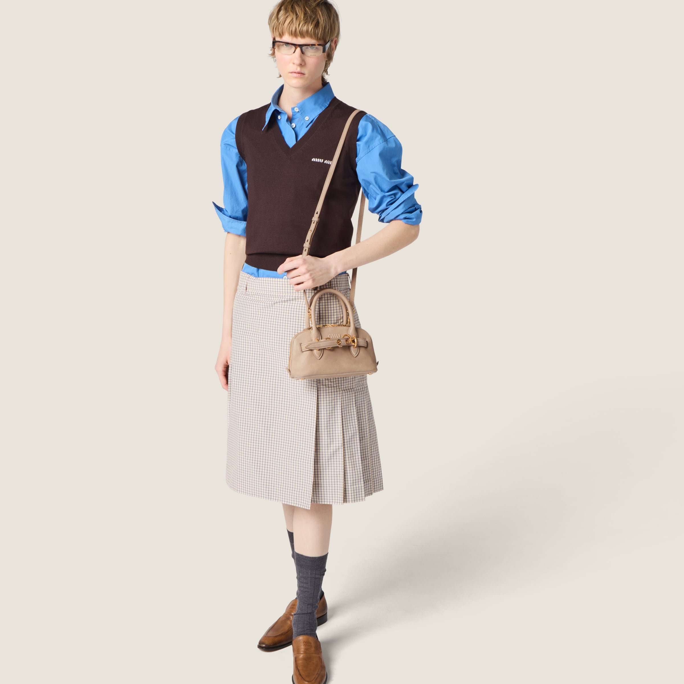 Cord Aventure Mini Nappa Leather Bag | Miu Miu - United States