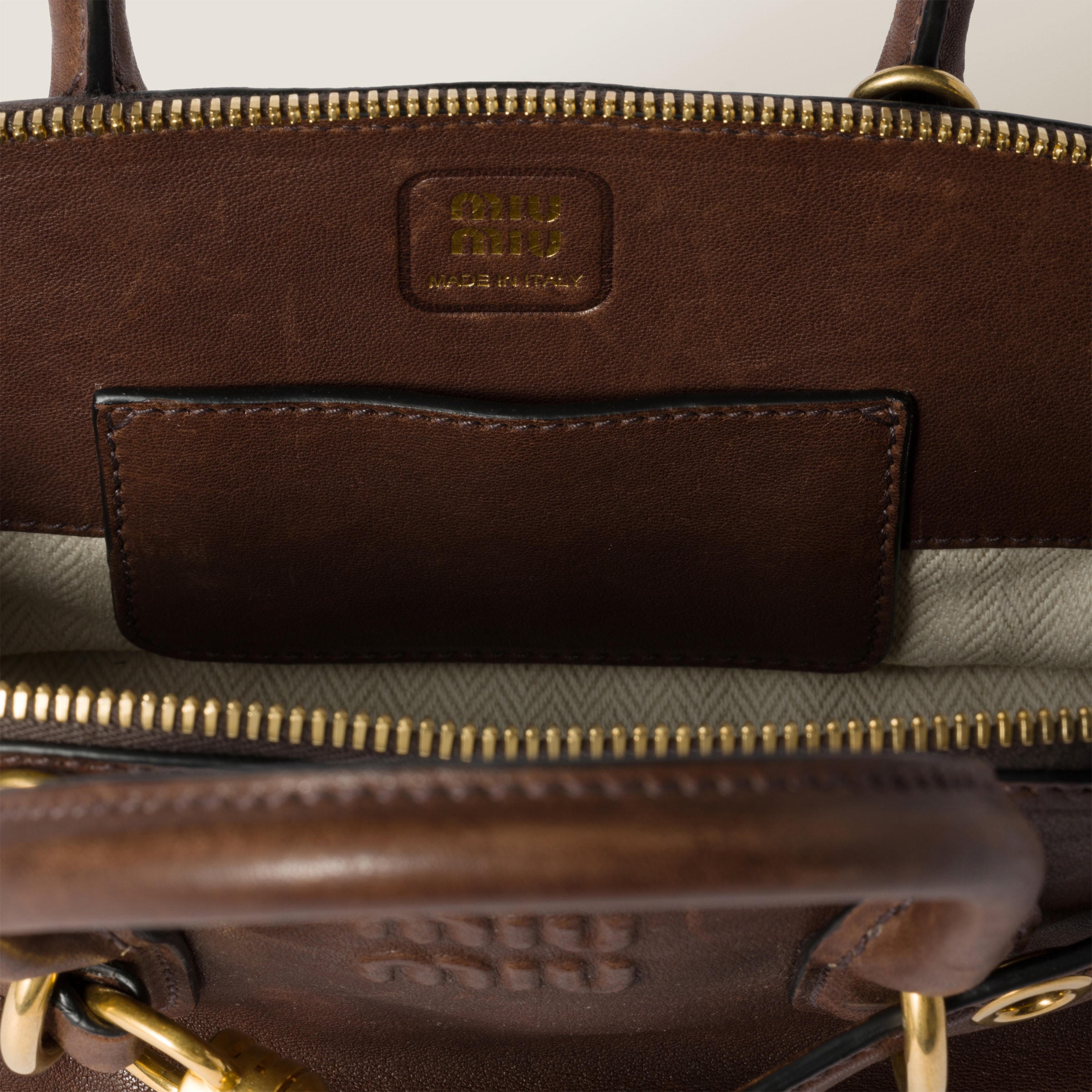 Briarwood Aventure Mini Nappa Leather Bag | Miu Miu