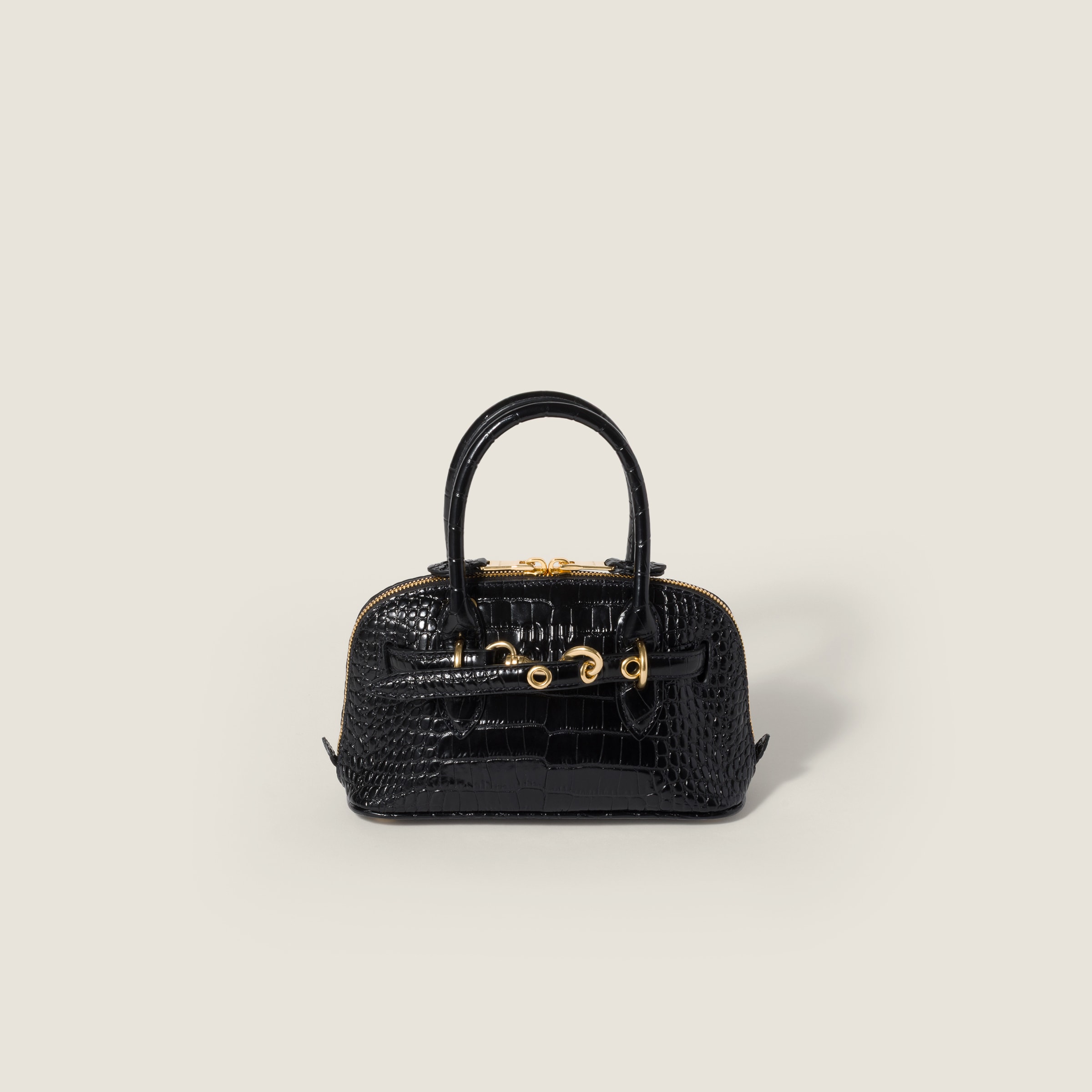 Aventure crocodile embossed calfskin mini-bag by Miu Miu