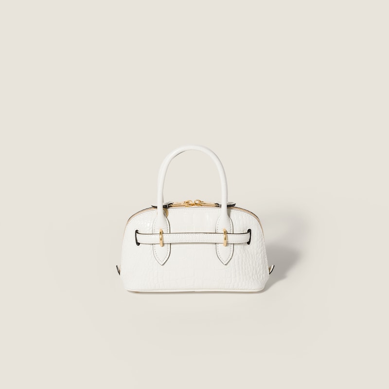 Aventure crocodile embossed calfskin mini-bag