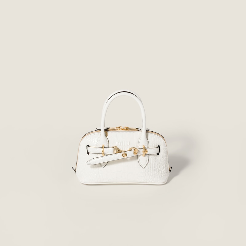 Aventure crocodile embossed calfskin mini-bag