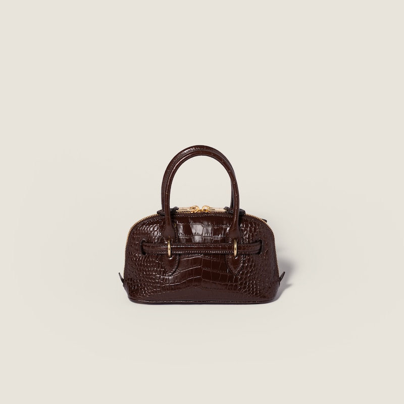 Aventure crocodile embossed calfskin mini-bag