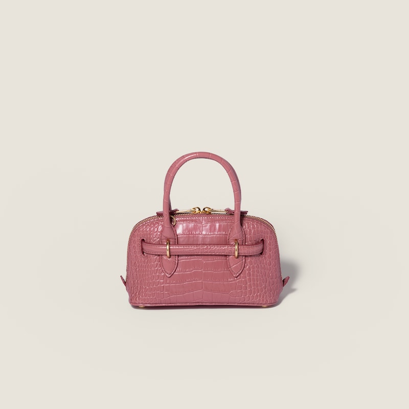 Aventure crocodile embossed calfskin mini-bag