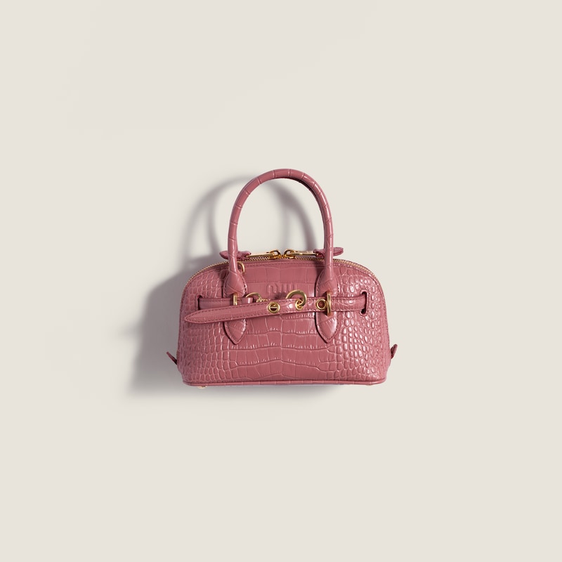 Aventure crocodile embossed calfskin mini-bag