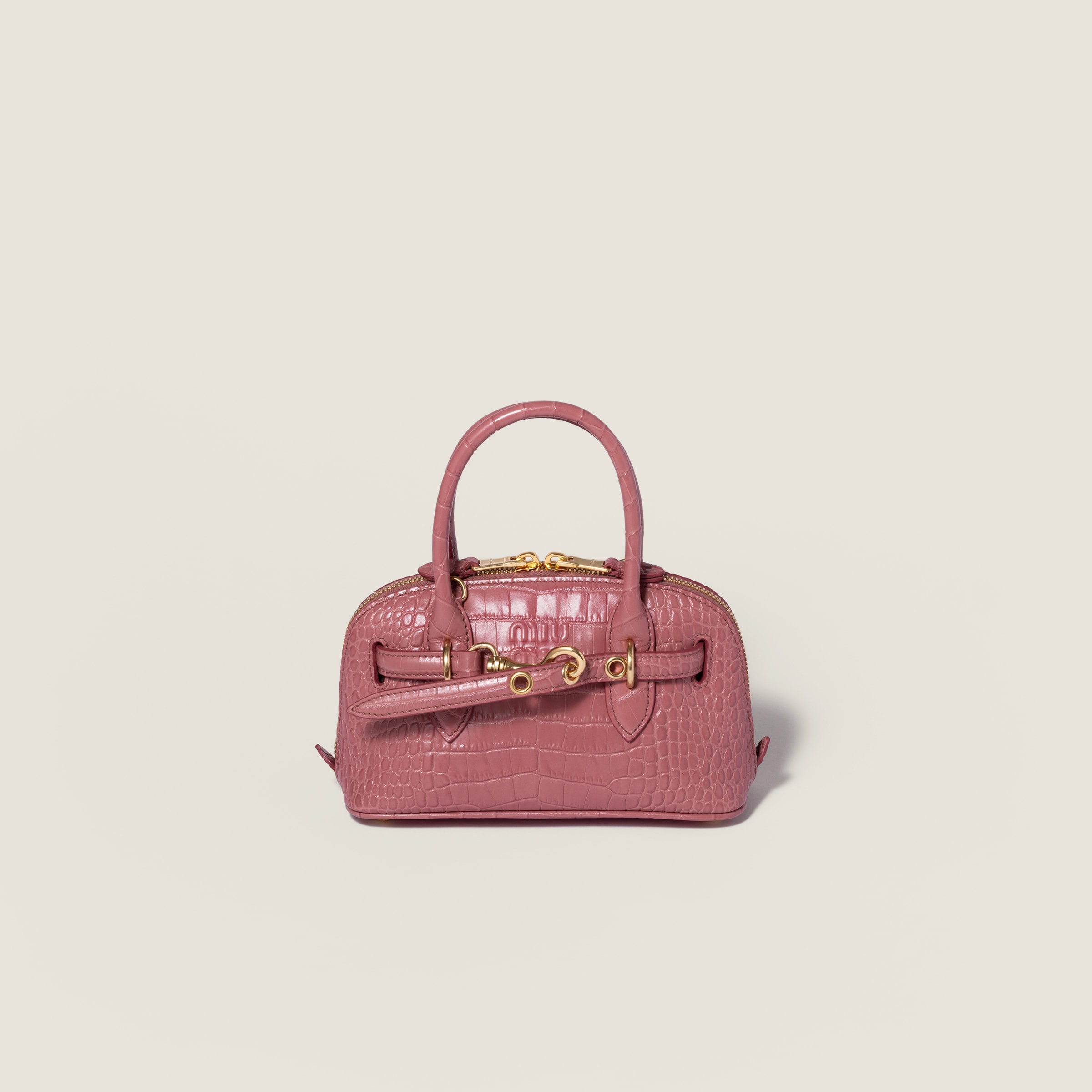 Aventure crocodile embossed calfskin mini-bag by Miu Miu