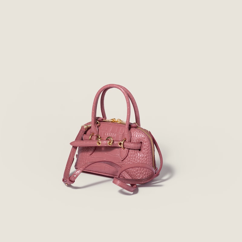 Aventure crocodile embossed calfskin mini-bag
