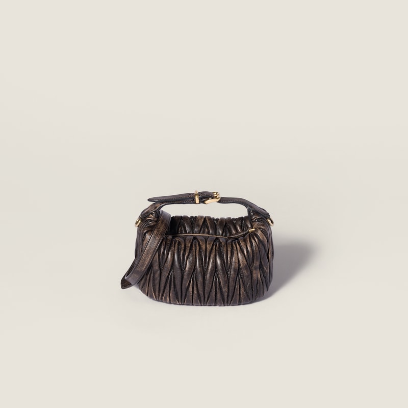 Matelassé nappa leather mini-bag