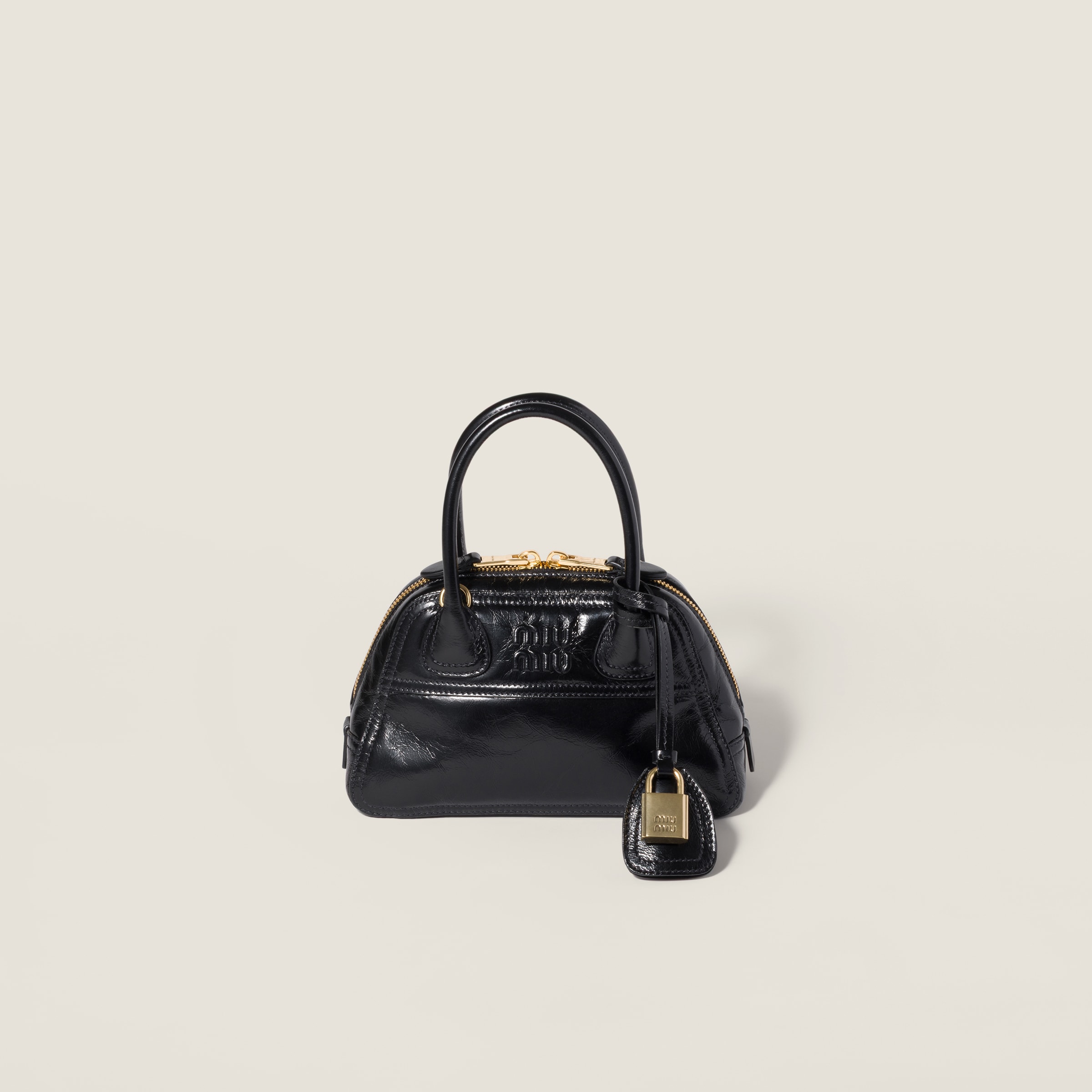 Miu Miu Vivant glossy leather mini-bag