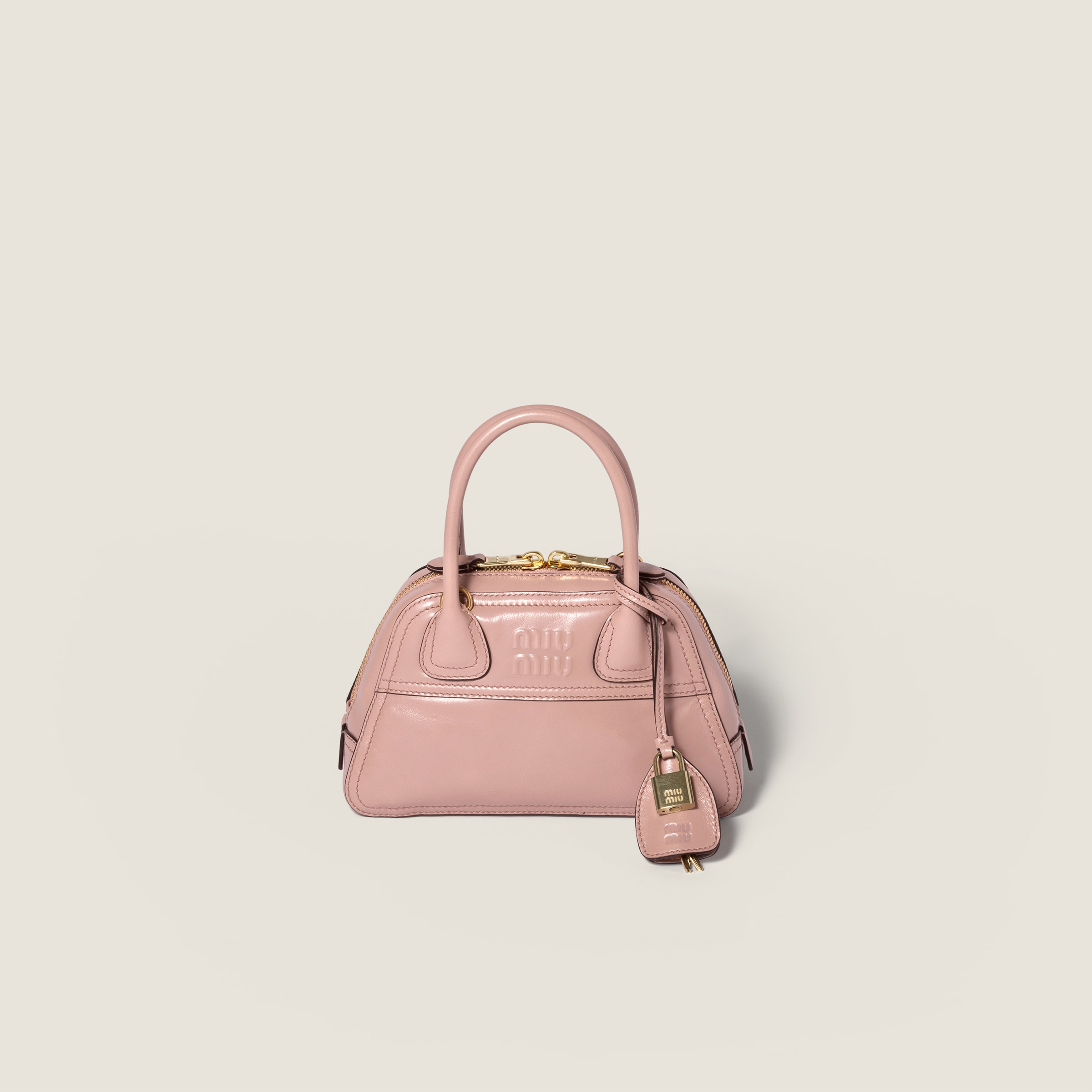 Vivant shiny leather mini-bag by Miu Miu