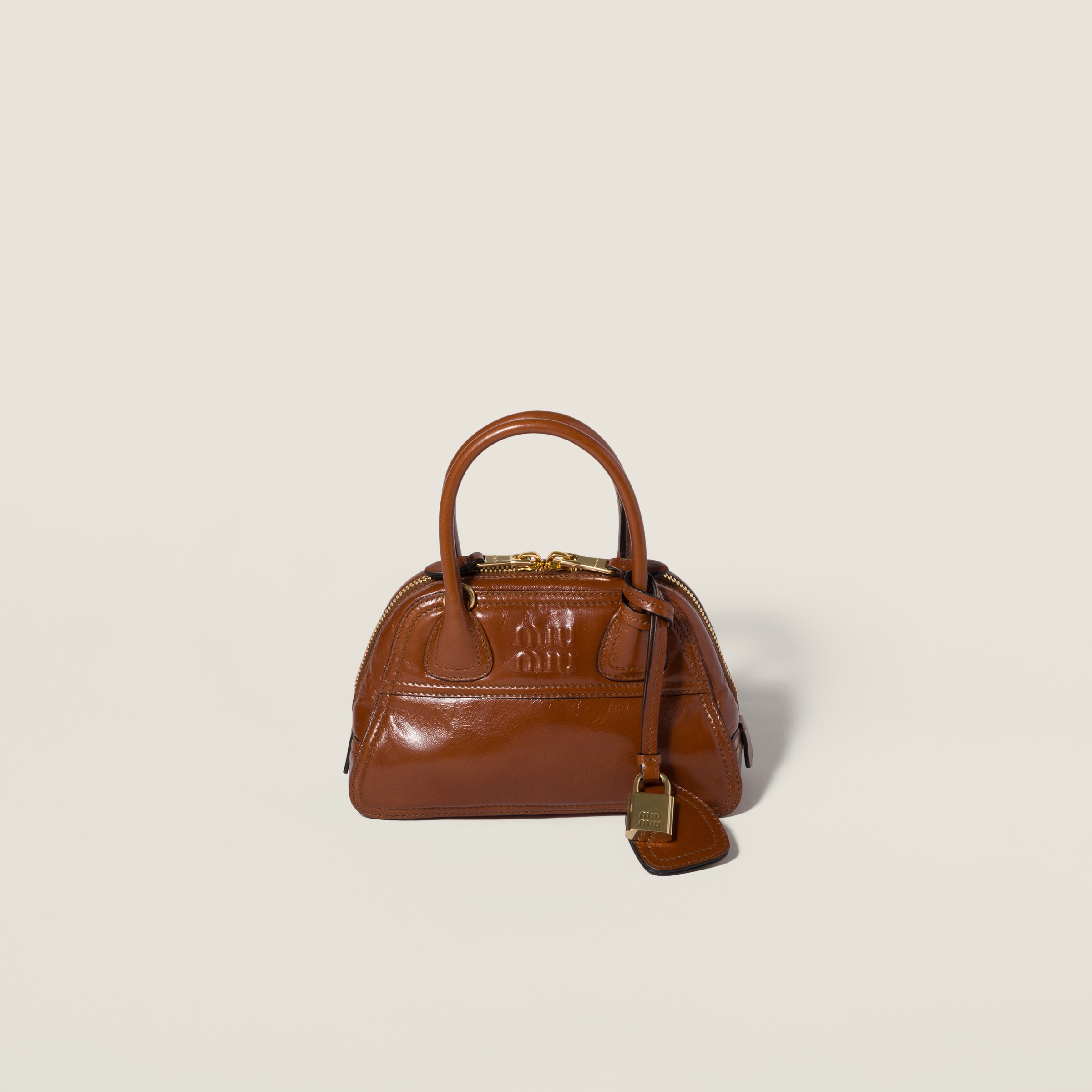 Miu Miu Vivant glossy leather mini-bag