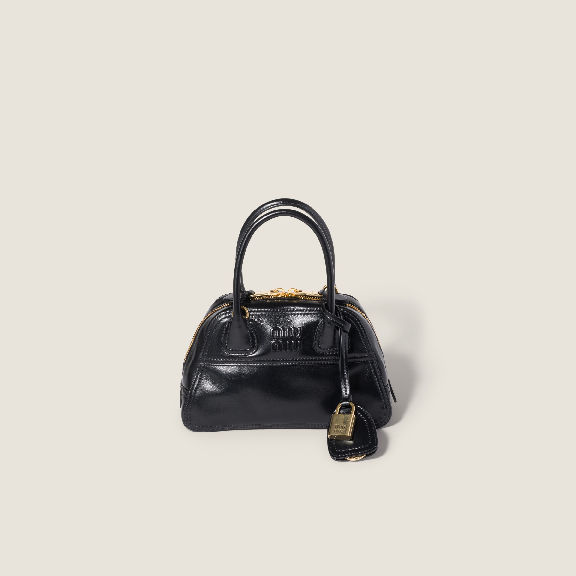 Miu Miu Vivant shiny leather mini-bag