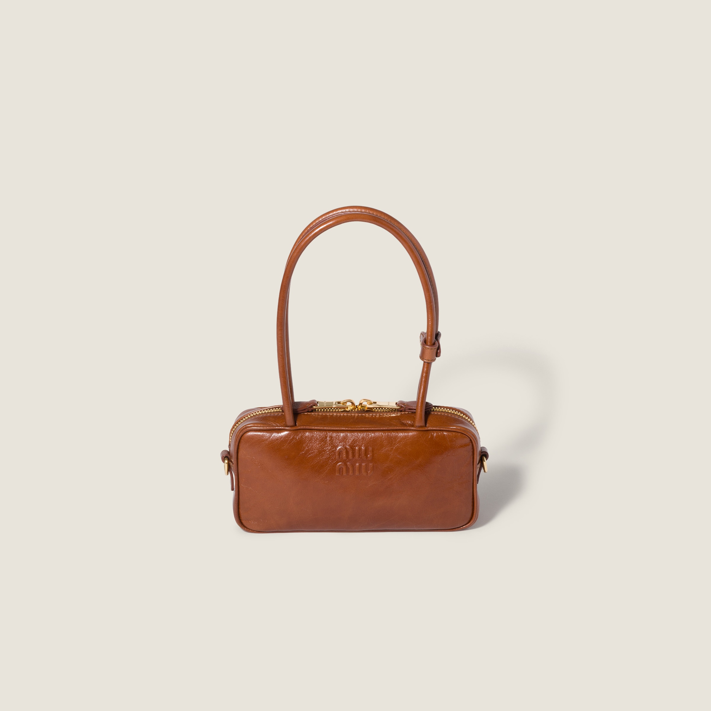 Miu Miu Beau shiny leather mini-bag