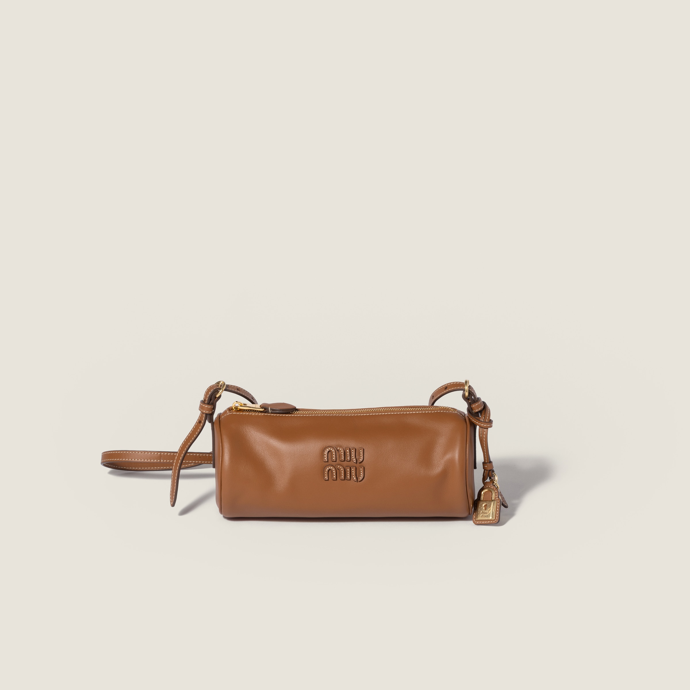 Leather mini-bag by Miu Miu