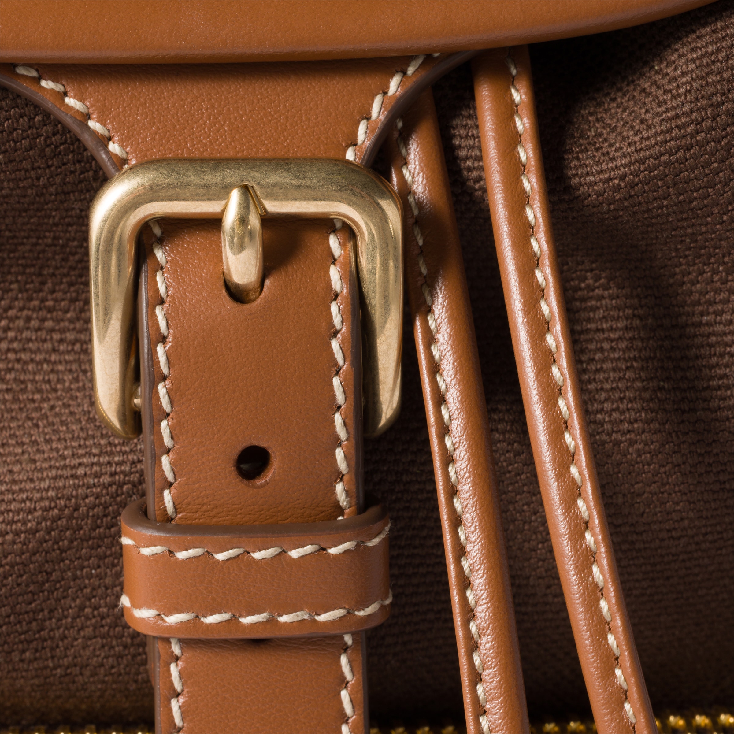 Cocoa Brown/brandy Canvas And Leather Backpack | Miu Miu - United