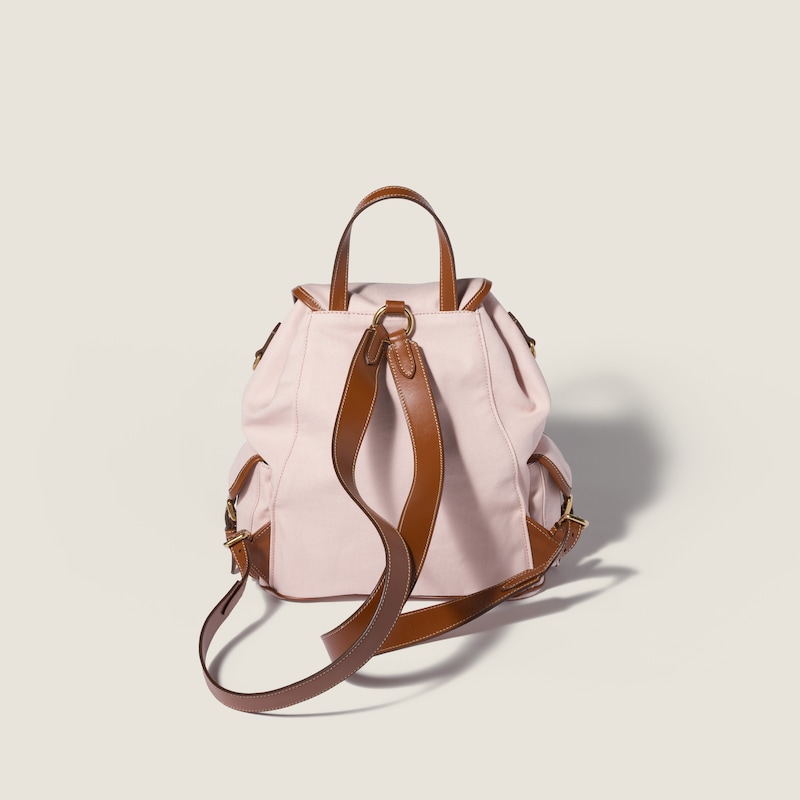 Rucksack aus Canvas und Leder