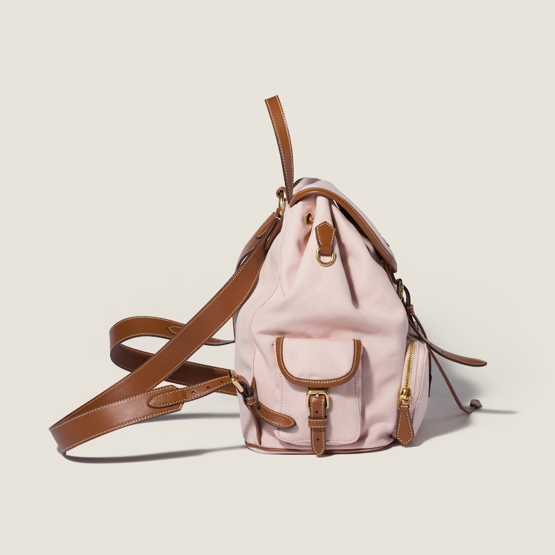 Rucksack aus Canvas und Leder