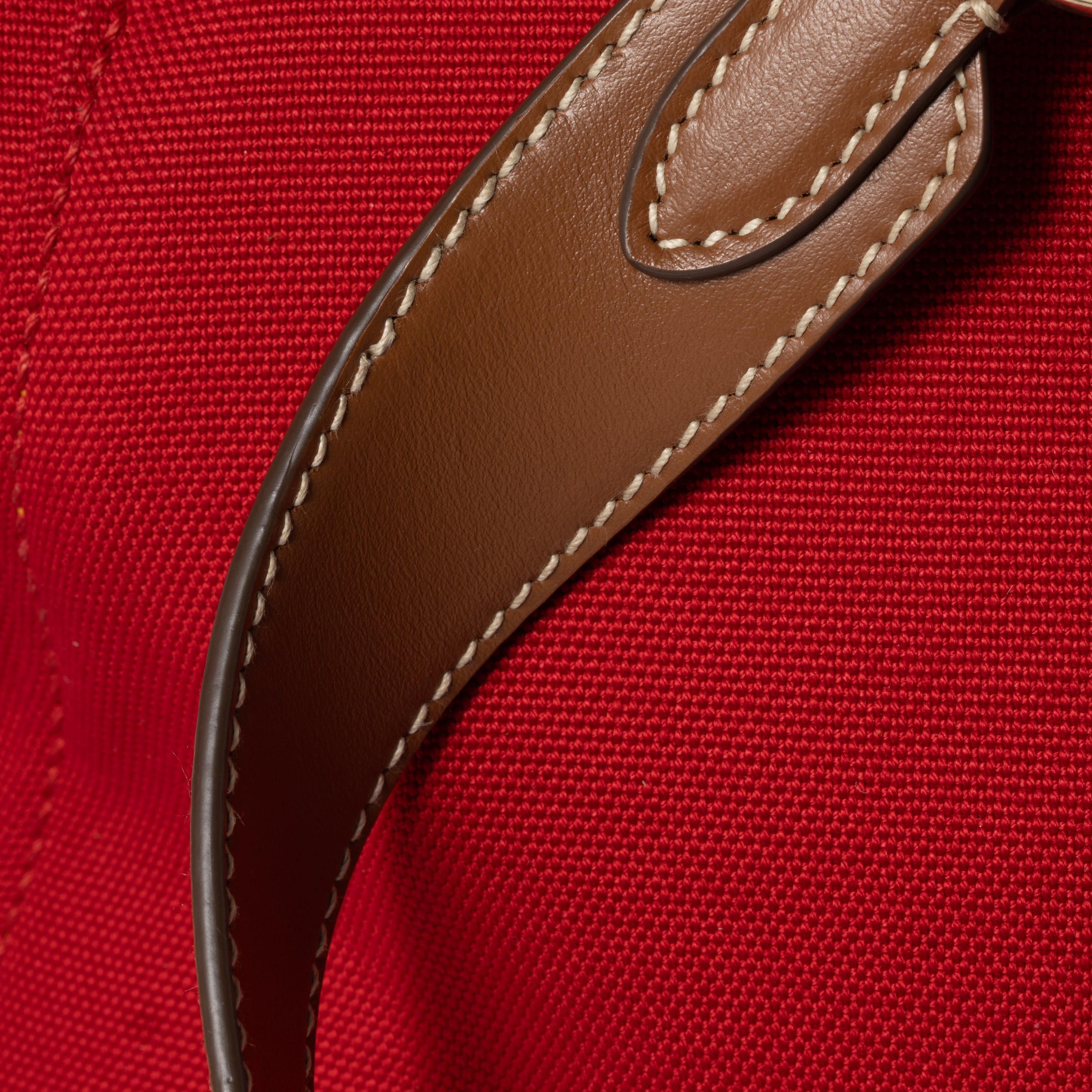 Red/brandy Canvas And Leather Backpack | Miu Miu