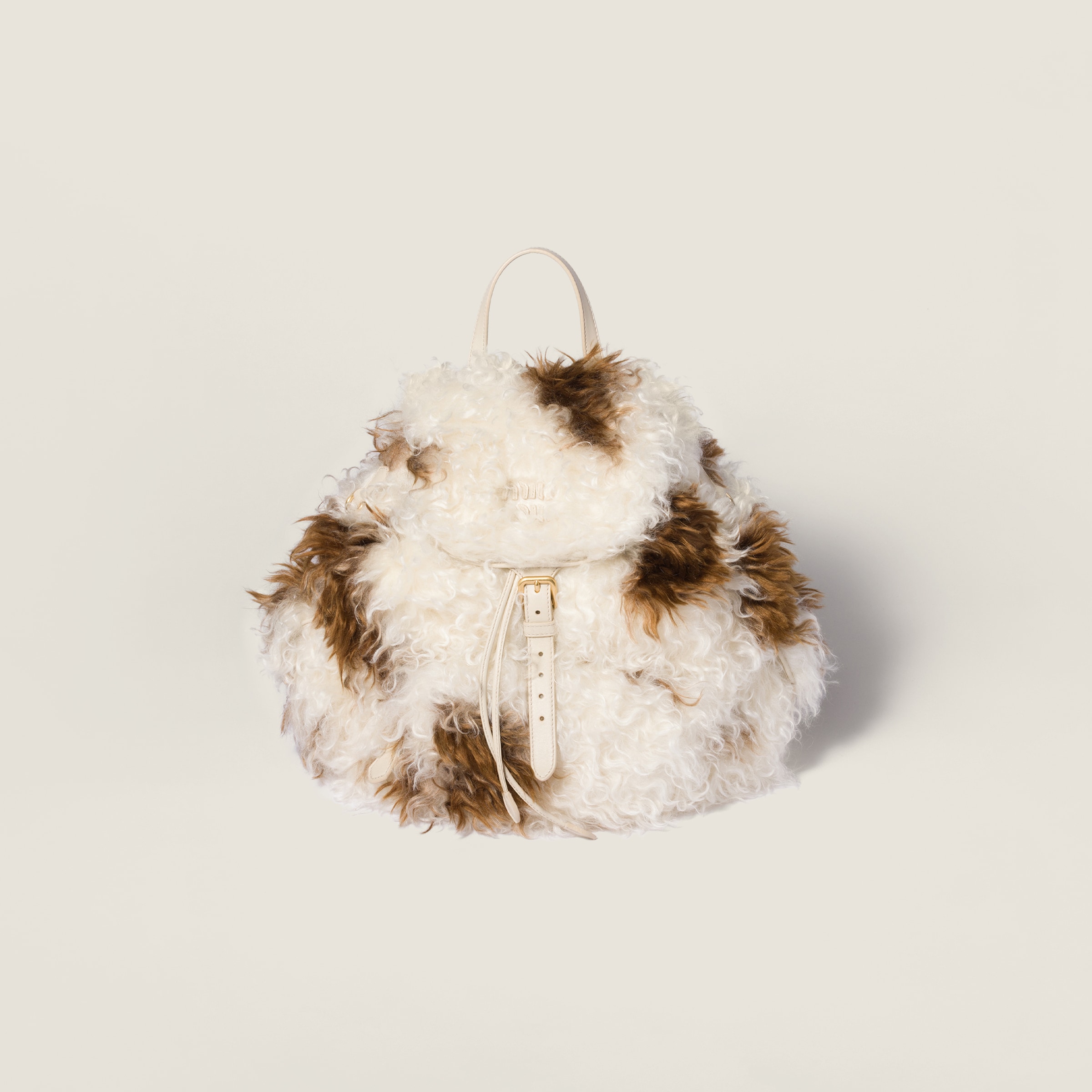 Miu Miu Mohair Backpack In Multi