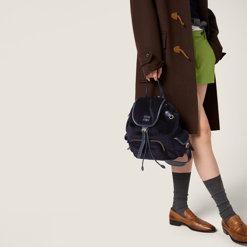 Corduroy backpack